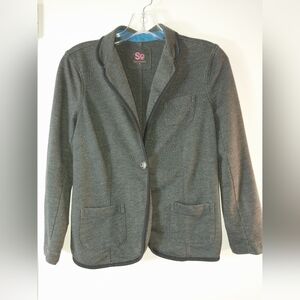 Y2K. Gray 3/4 Sleeve Jacket Blazer. Sz M
